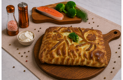 Пирог с кетой и брокколи Пирог с кетой и брокколи