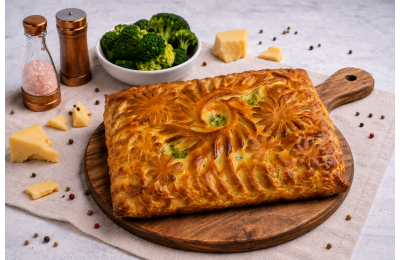 Пирог с курицей и брокколи