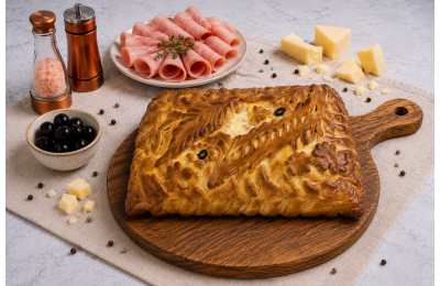 Пирог с ветчиной и сыром Пирог с ветчиной и сыром